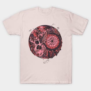 Ambrose Skull and Dreamcatcher Circle T-Shirt